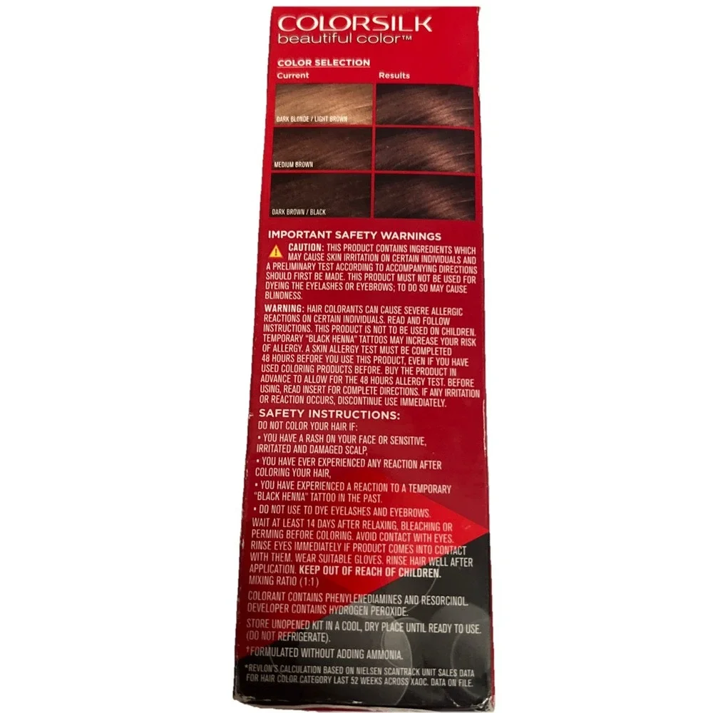 Revlon Colorsilk Beautiful Color Permanent‎ Hair #43 Medium Golden Brown New